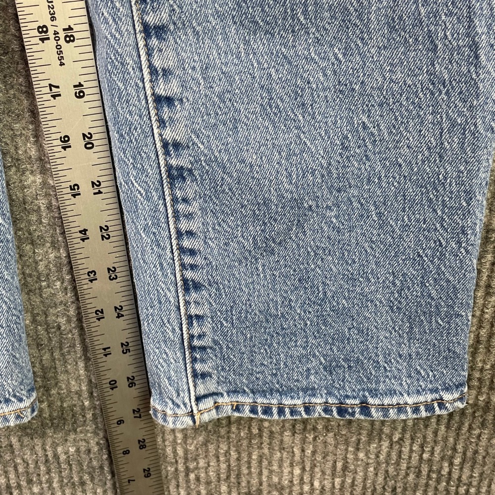Rolla's Original High Rise Straight Jeans Womens 26 Blue Whisker Denim Academia - Picture 4 of 13